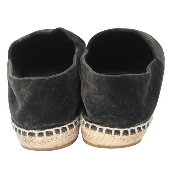 Chanel Espadrilles 39 Velvet Fabric Cc Logo Cap-toe Flats CC-0402N-0091 - Picture 9 of 11
